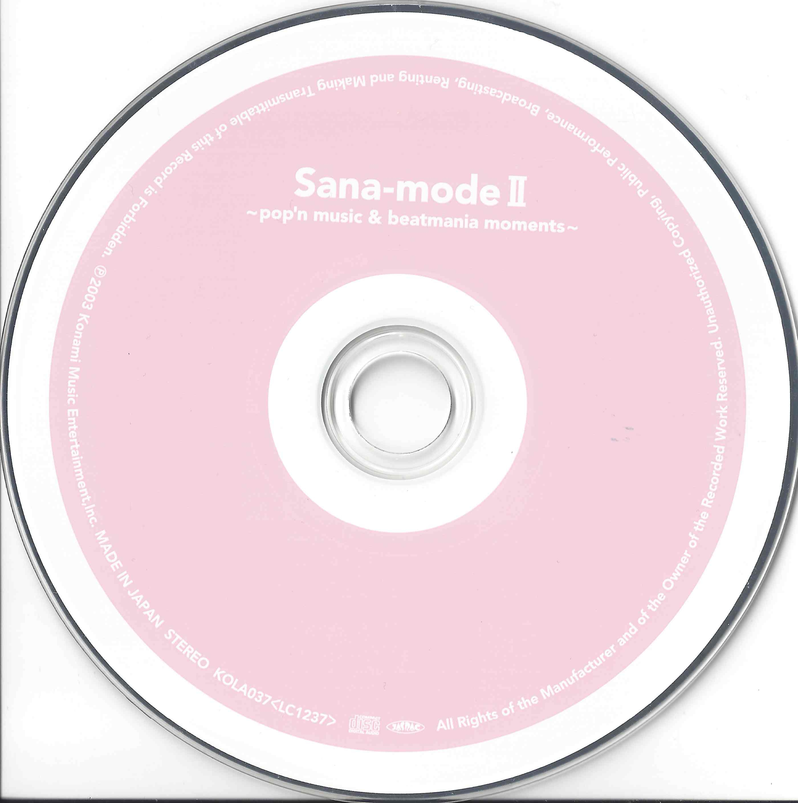 Sana-Mode II ~pop'n music & beatmania moments~ / Sana (2003